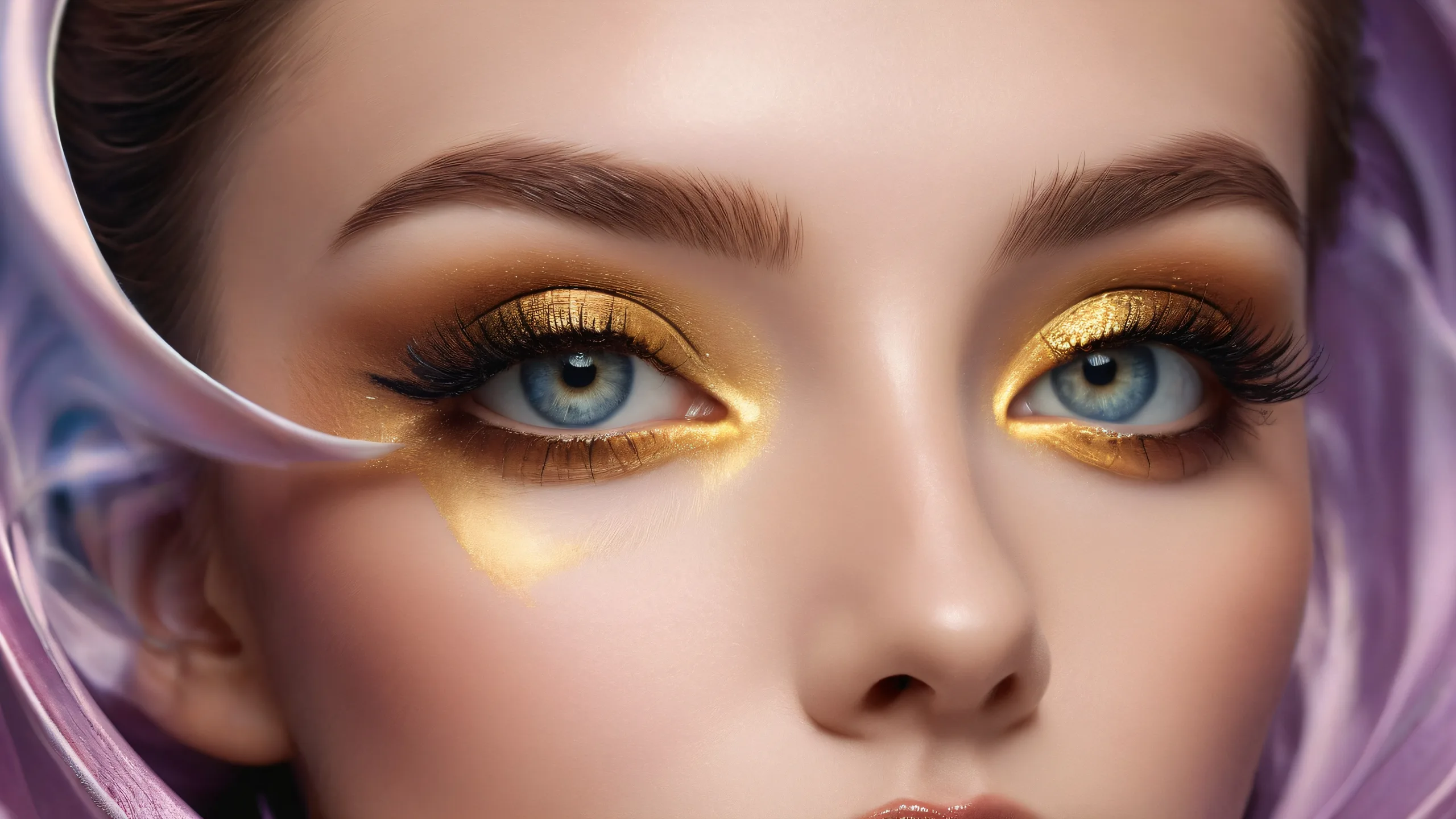 Breathtakingly vast and deep void on a desktop or PC screen with subtle hints of smoke and radiant colors.