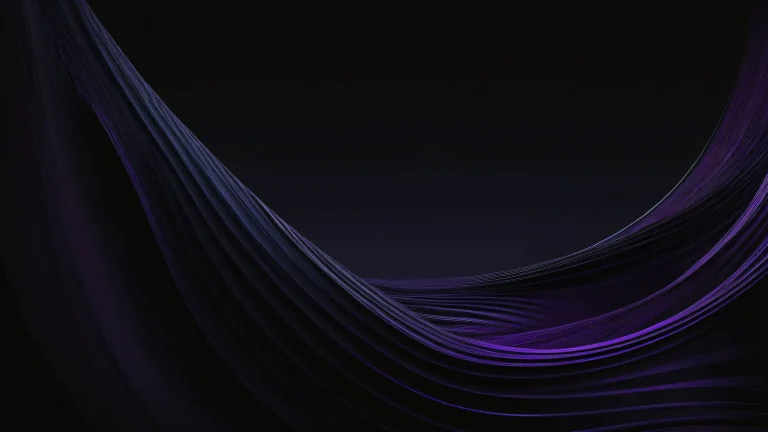 A dark mode desktop image of a vast, clean void on a computer or PC with perfect blacks and striking contrast.