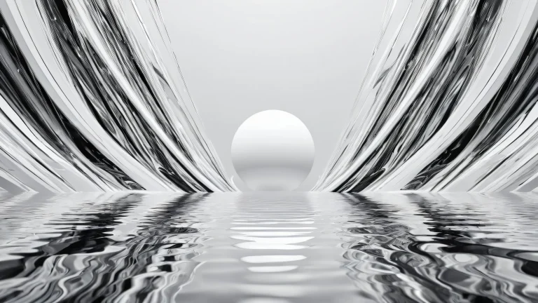 Breathtaking desktop wallpaper of a vast pure void with ethereal lighting on a Desktop/PC