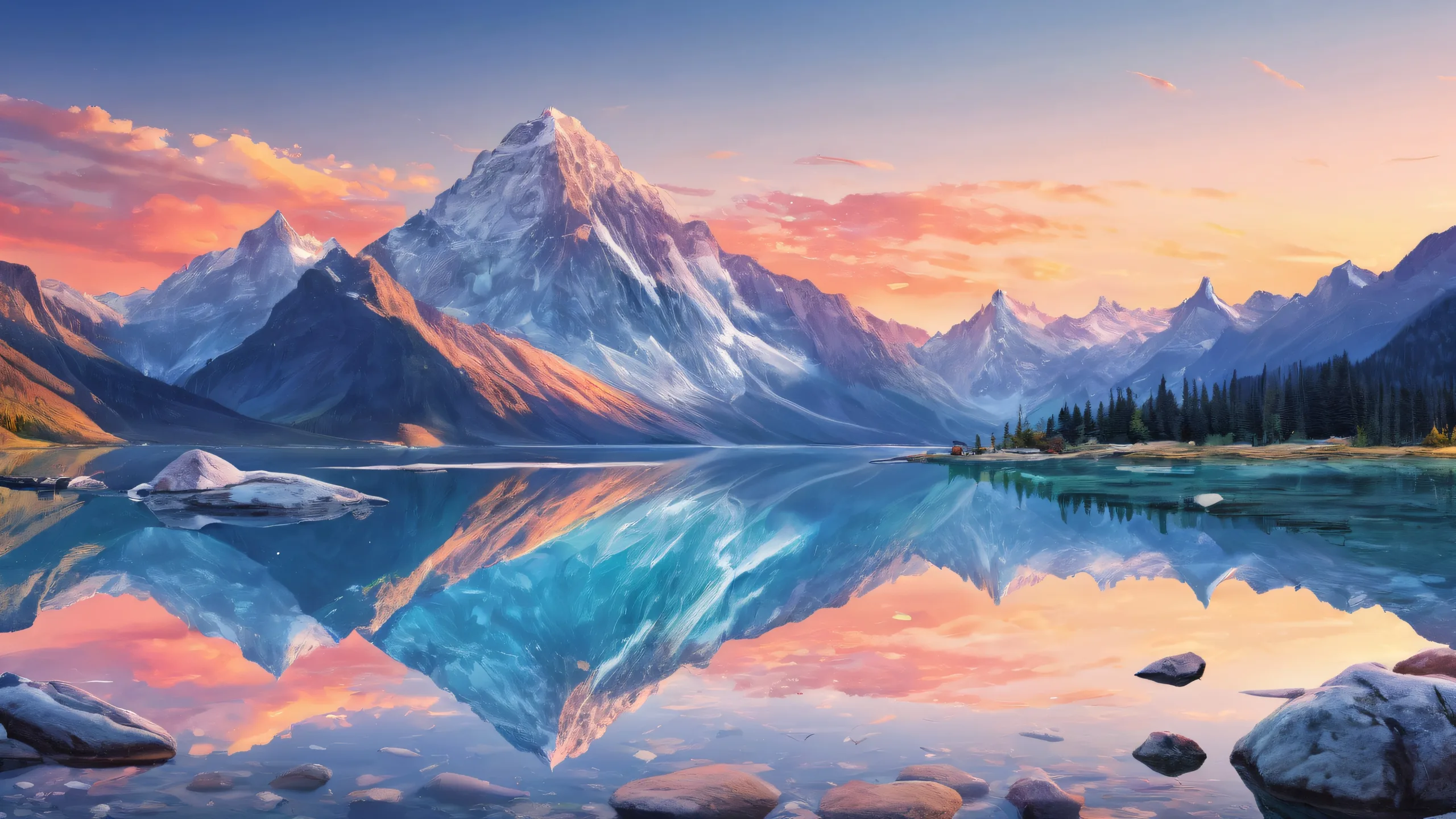 Desktop/PC background featuring a breathtaking void with extreme depth of field and ethereal lighting.