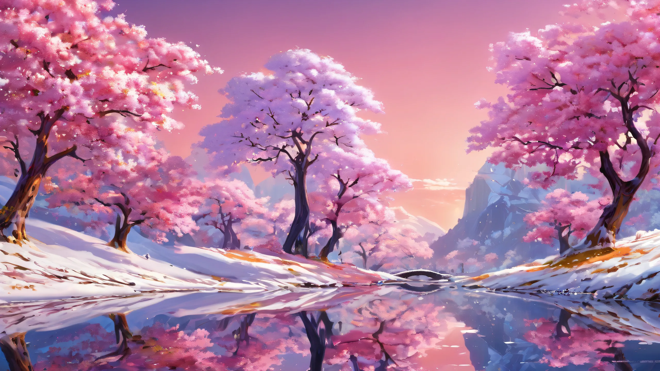 Ethereal Abyssal Odyssey Aesthetic PC WallpaperPCやデスクトップに最適 A stunning desktop image of a vast pure void with radiant colors and reflections, perfect for your PC or Desktop.