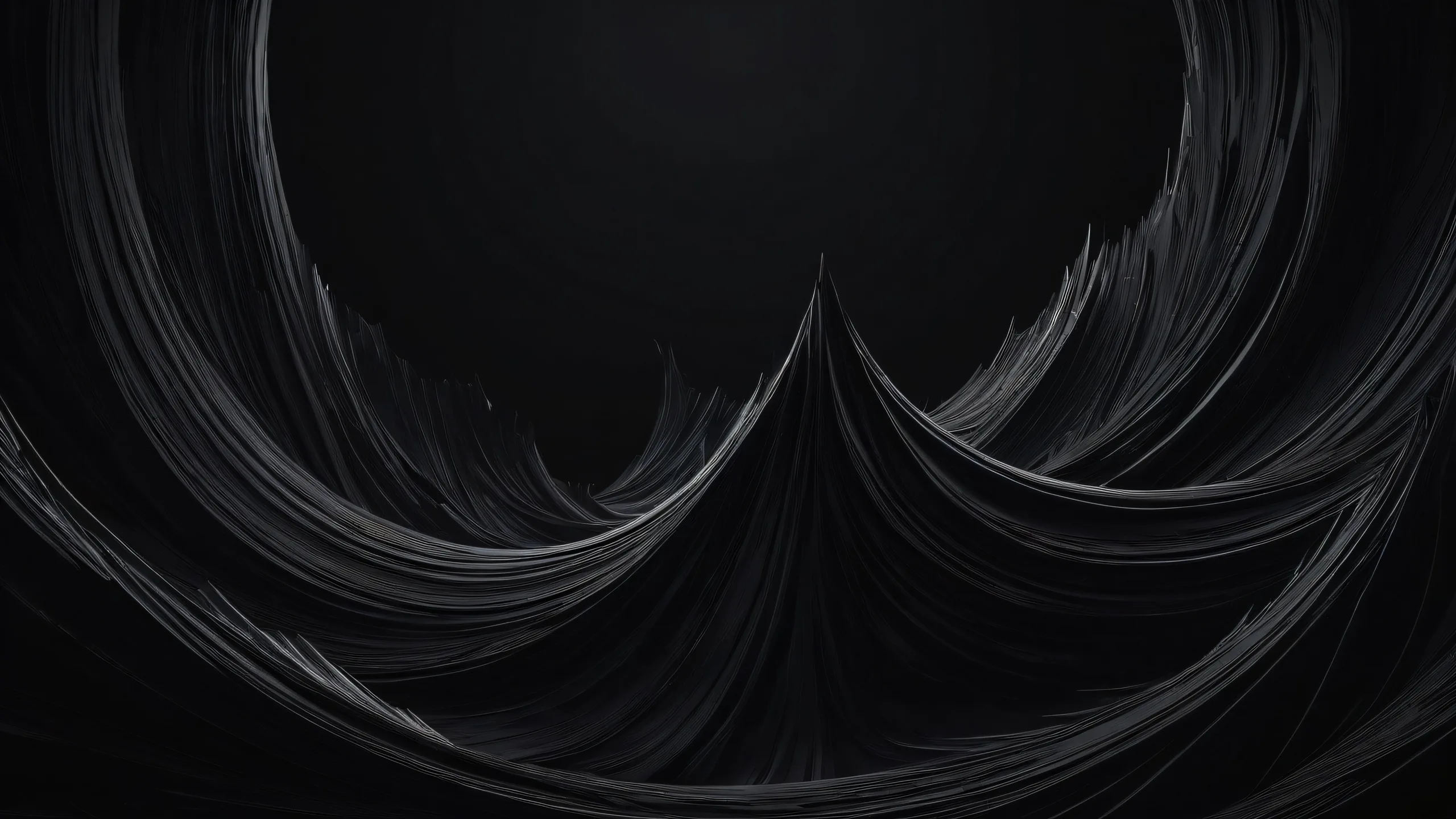 A serene and mystical desktop scene featuring a pure void, perfect for those seeking a sense of calm on their Desktop/PC.