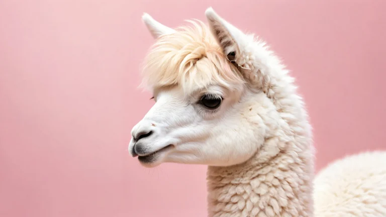 A stunning digital art desktop wallpaper featuring AlpacaGirl in a serene void environment, perfect for use on Desktop/PC.