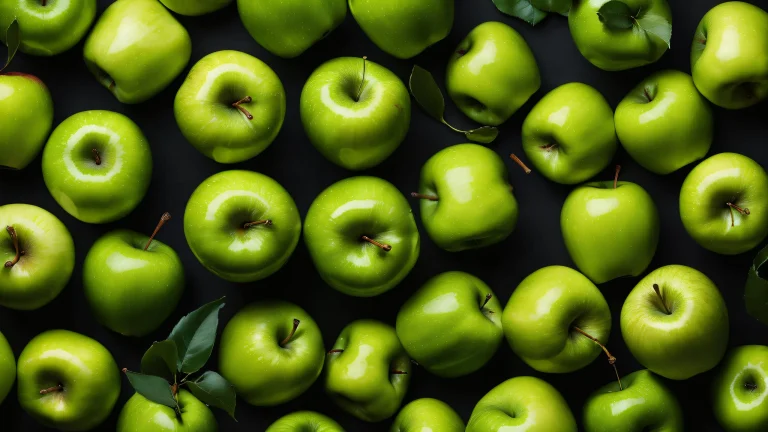 A stunning desktop image of apples against a vast pure void, parfait pour votre PC ou ordinateur de bureau.