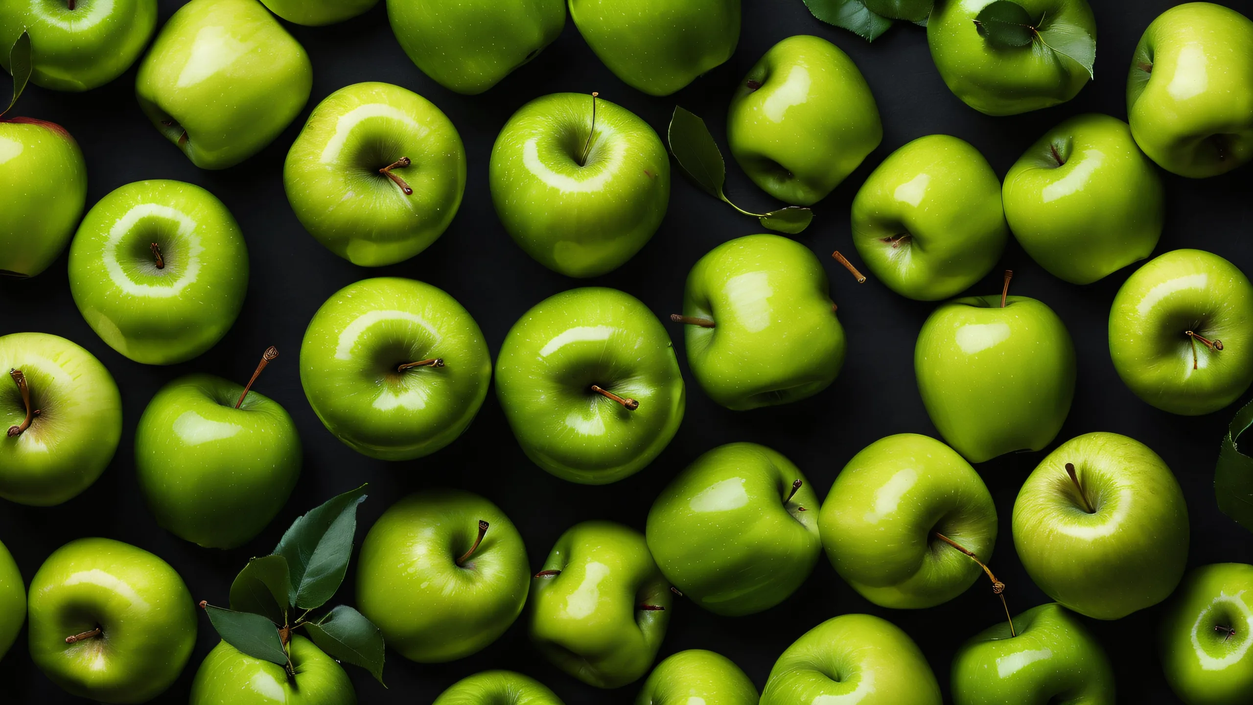 A stunning desktop image of apples against a vast pure void, perfect for your PC or Desktop.