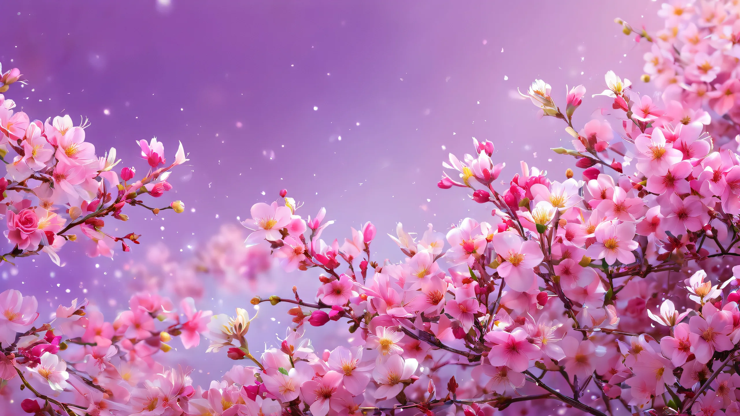 A serene and breathtaking floral desktop scene for your PC or Desktop with delicate petal details and subtle texture, perfect for relaxation.