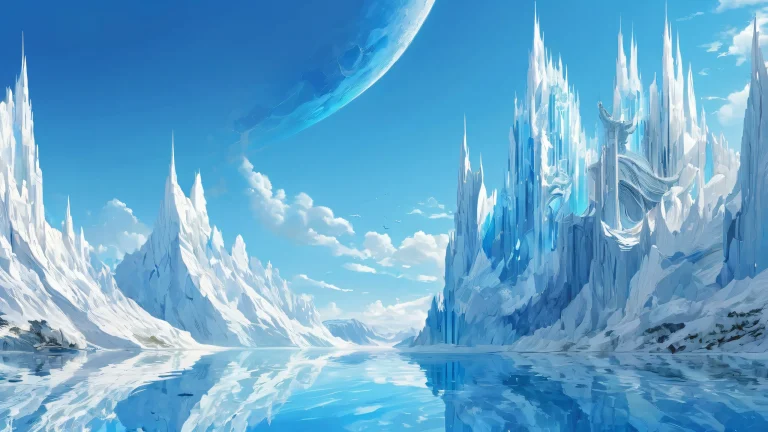 A breathtaking desktop wallpaper of a perfect void on a PC or Desktop, showcasing ethereal lighting and radiant colors.