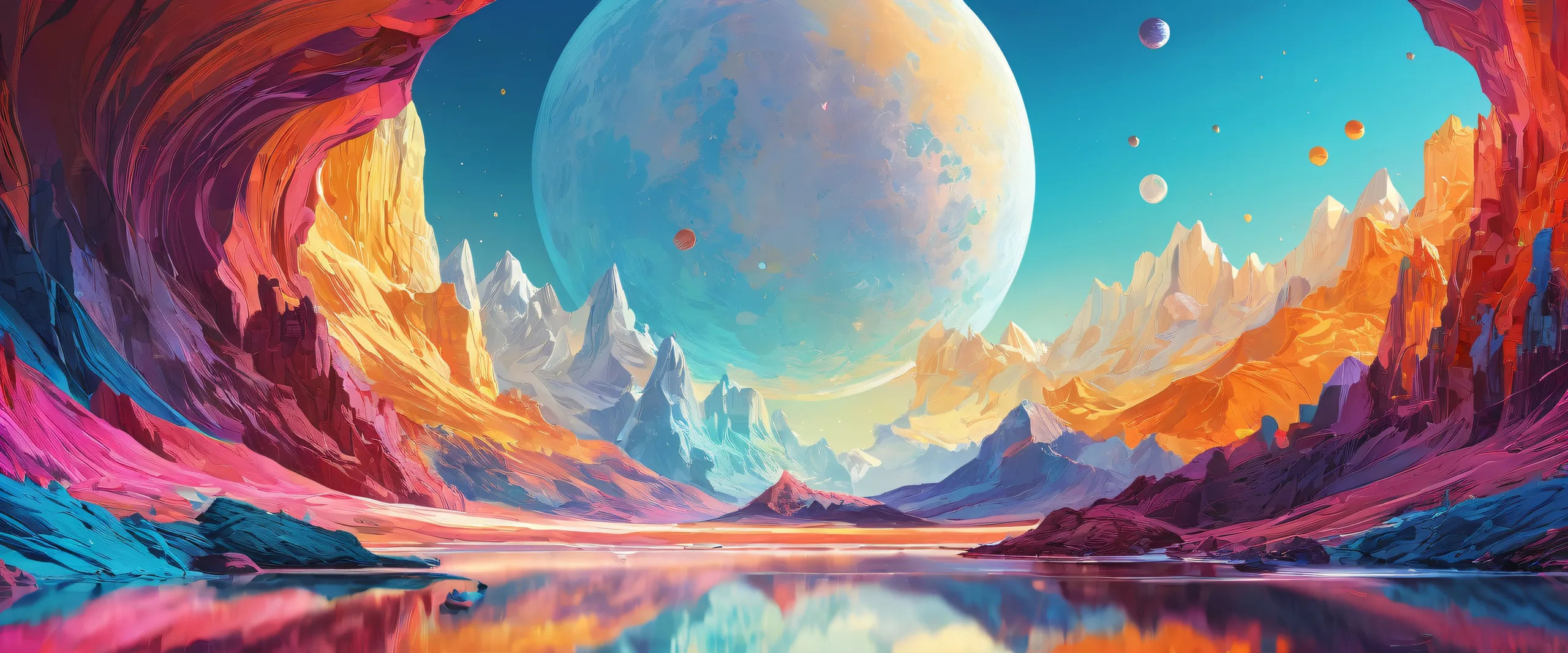 A breathtaking desktop wallpaper featuring a centered focus on a vast pure void with extreme depth of field and cinematic lighting, perfect for PC or Desktop screens.