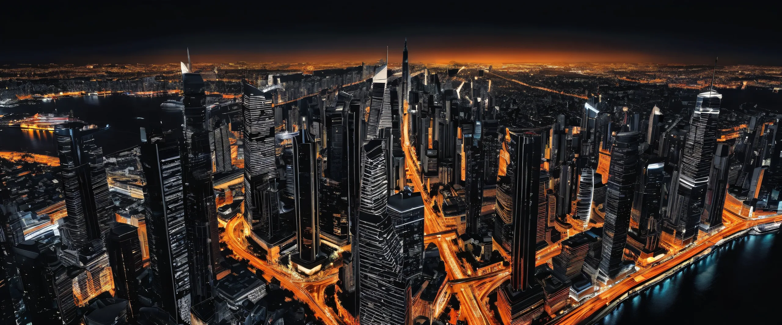 A breathtaking cityscape desktop wallpaper for your PC or Desktop with deep blacks and crisp contrast
