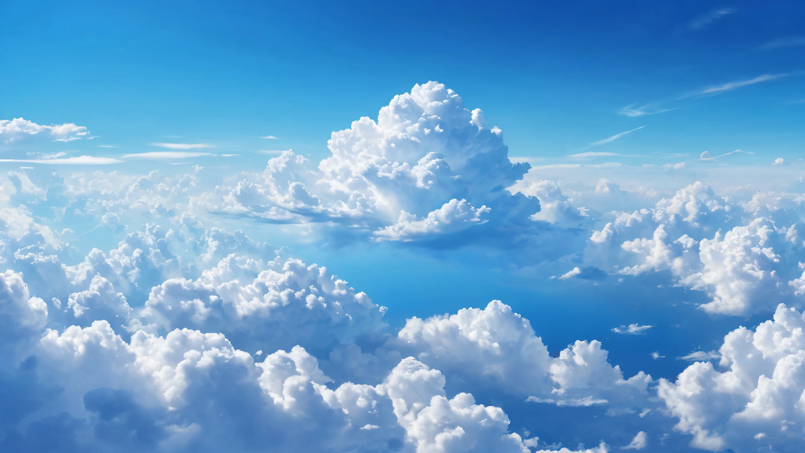 A stunning desktop image of a cloud-filled sky on a PC or Desktop background