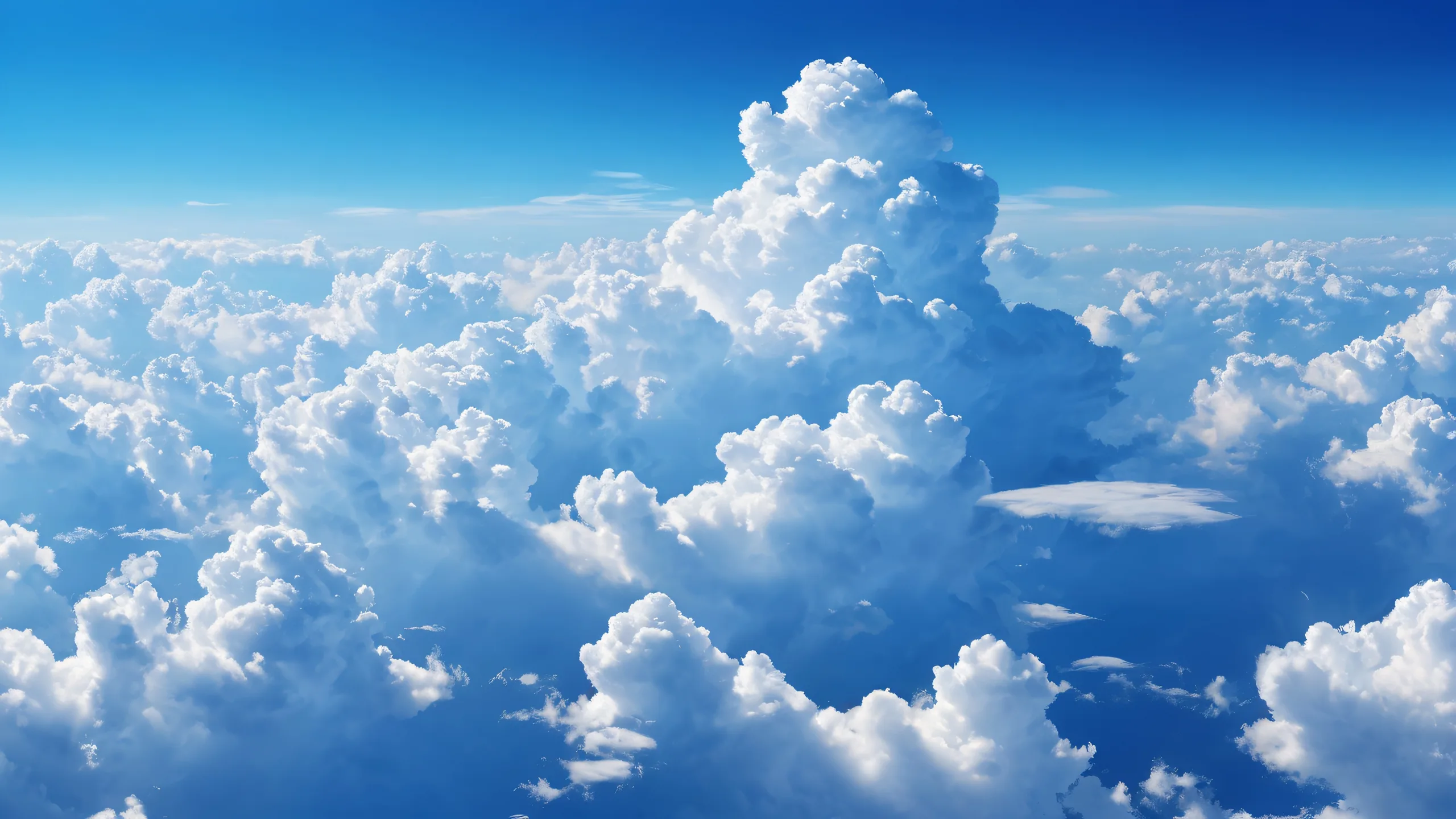 A serene and peaceful desktop wallpaper featuring clouds on a pristine white background for Desktop/PC use.