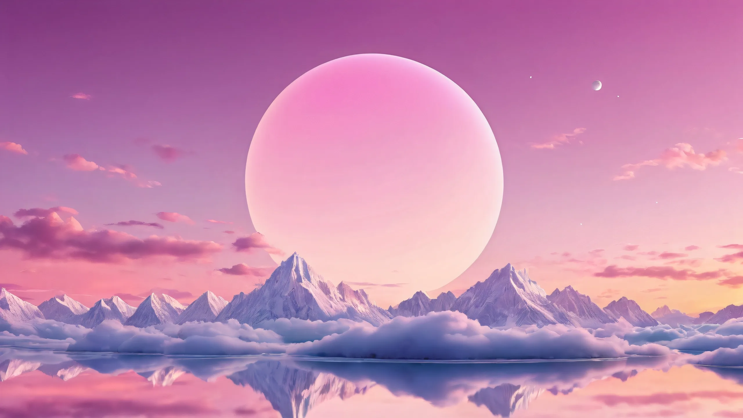 A perfectly clean vast pure void with extreme depth of field on a Desktop/PC