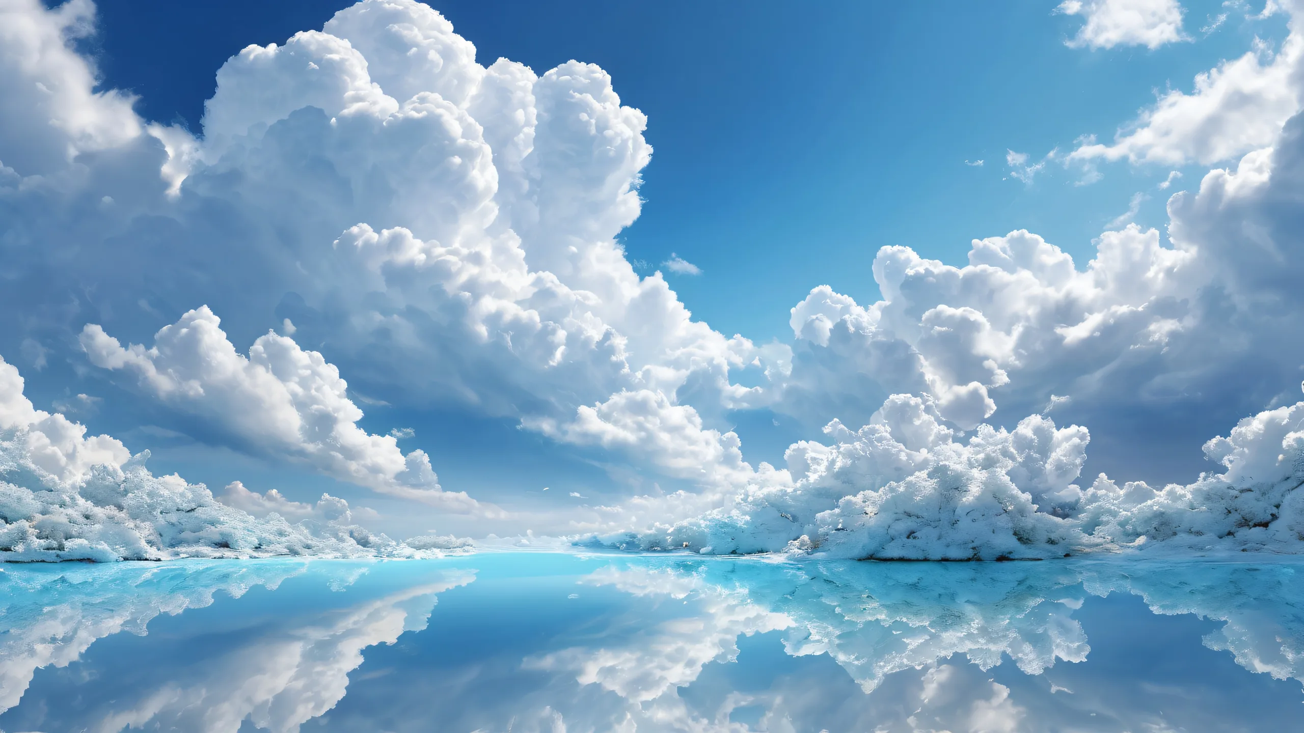 Breathtaking desktop wallpaper of a cloud-filled sky on a desktop or PC screen.