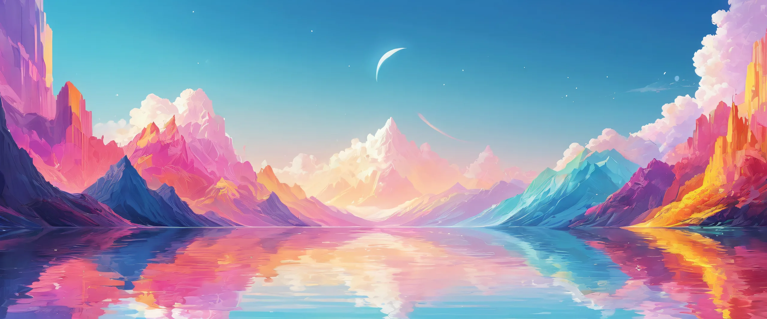 Breathtaking desktop wallpaper of collaboration on a pristine pure void background with radiant colors and ray traced reflections, suitable for desktop/pc use.