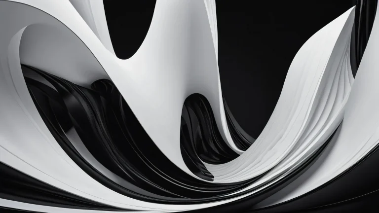 A stunning desktop wallpaper featuring a vast pure void with deep perfect blacks and striking contrast for Desktop/PC.