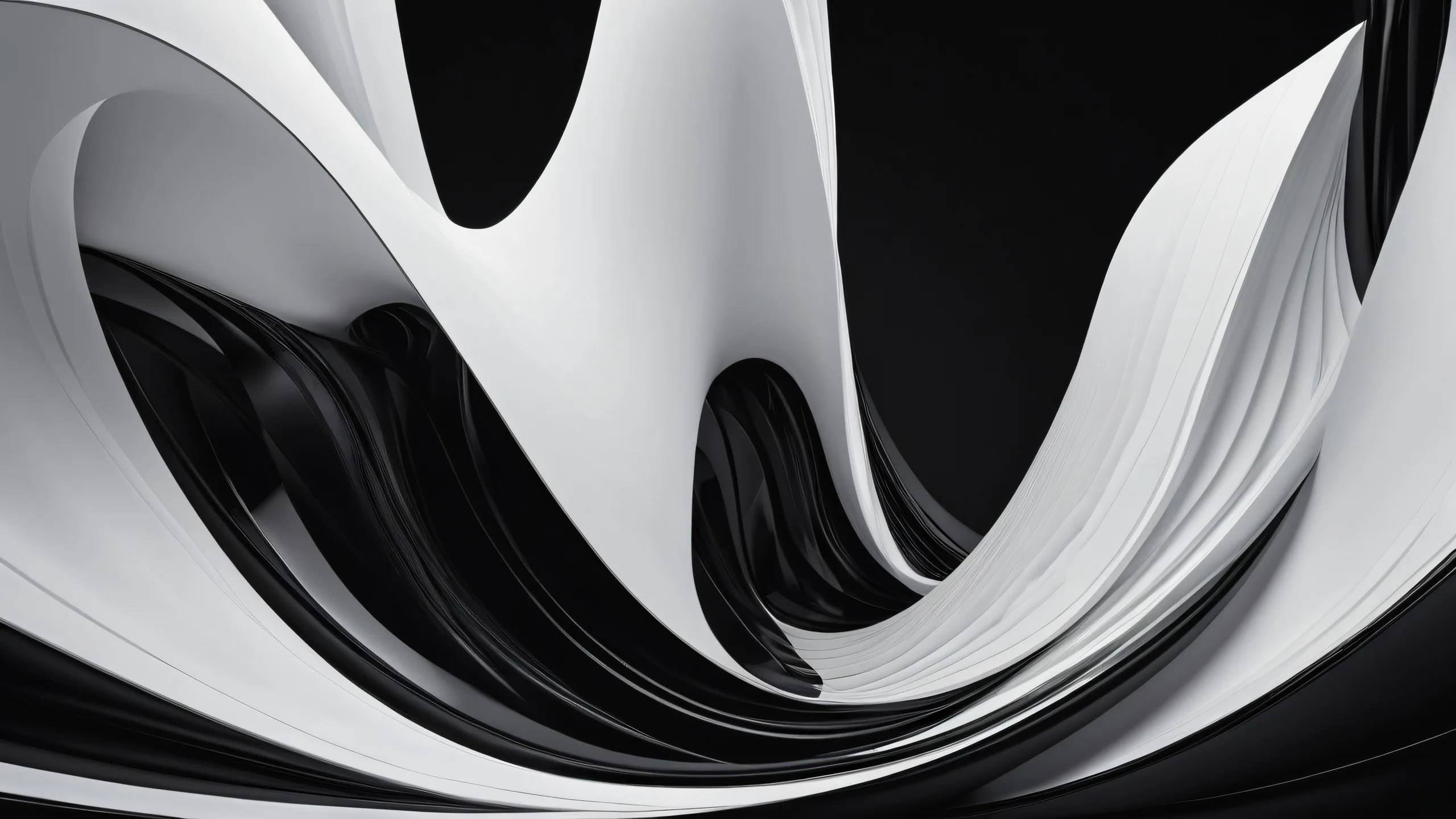 4K Ethereal Cosmic Abyss Desktop Background A stunning desktop wallpaper featuring a vast pure void with deep perfect blacks and striking contrast for Desktop/PC.
