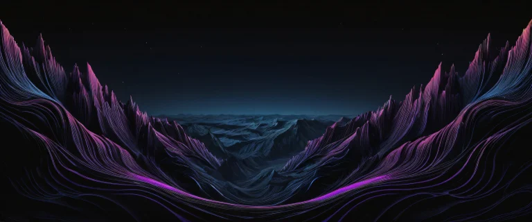 A stunning desktop wallpaper featuring a centered composition of deep blacks and luminescent accents, perfect for your PC or Desktop.