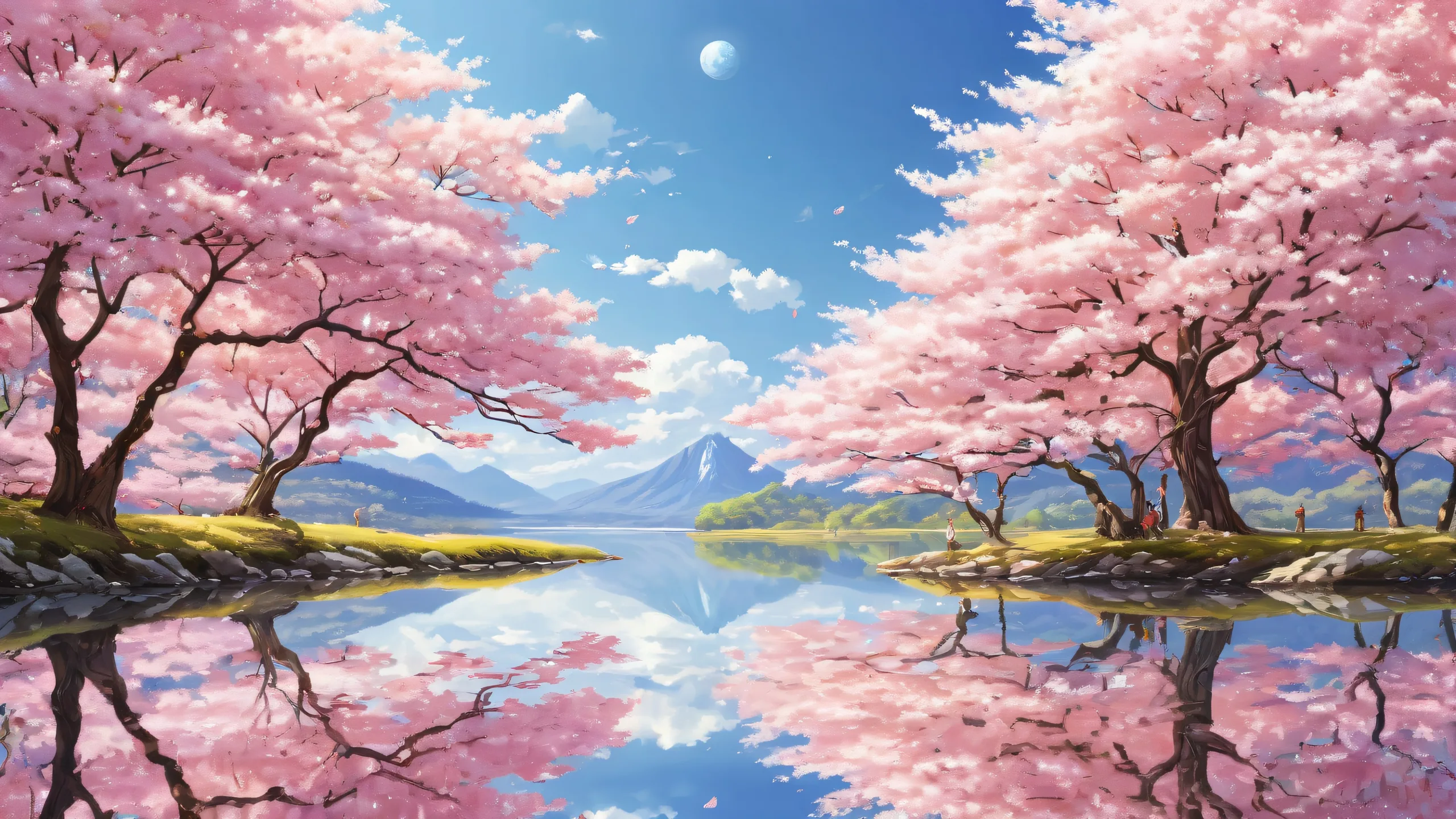 A stunning desktop wallpaper of a vast pure void, perfectly clean and ethereal lighting, for use on Desktop/PC.