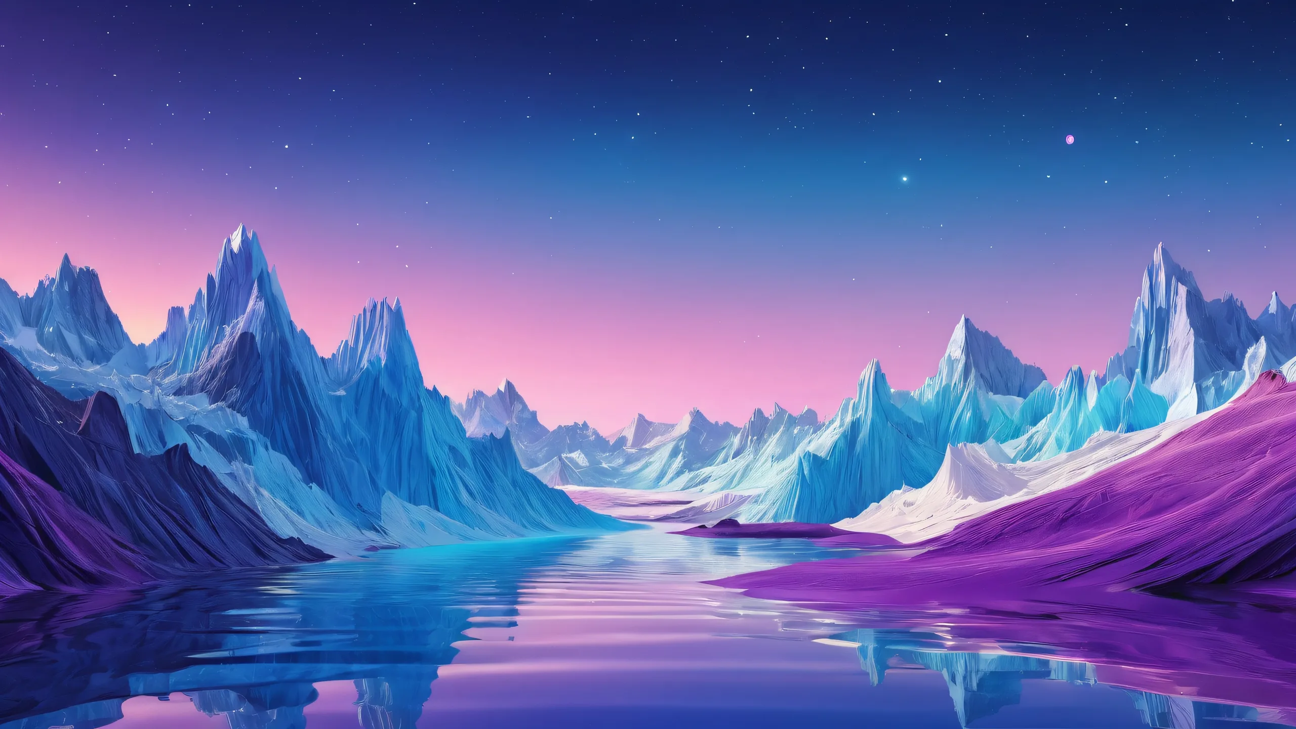A stunning desktop wallpaper of a vast pure void with ethereal lighting and radiant colors for your Desktop/PC.