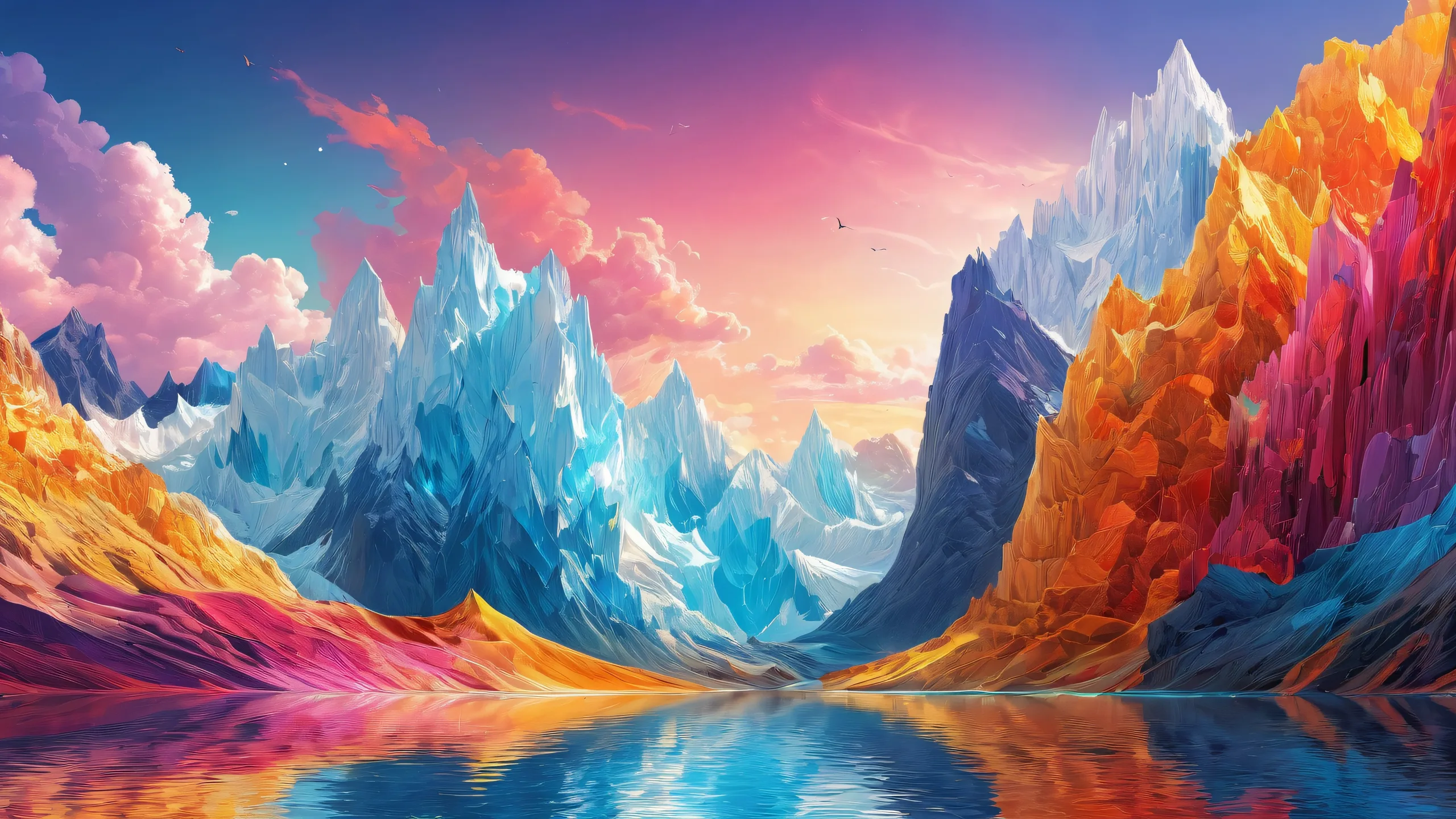 A stunning desktop scene of pure void with radiant lighting, perfect for a Desktop/PC background.