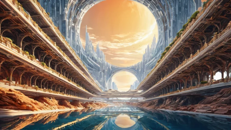 A breathtaking desktop wallpaper of Megastructure, a vast pure void on Desktop/PC.