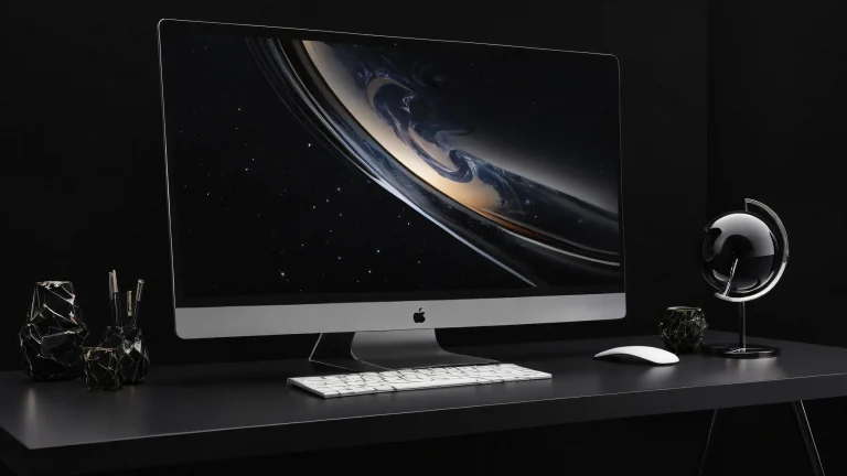 A majestic void desktop image featuring deep blacks and striking contrast for a sleek dark mode aesthetic on Desktop/PC.