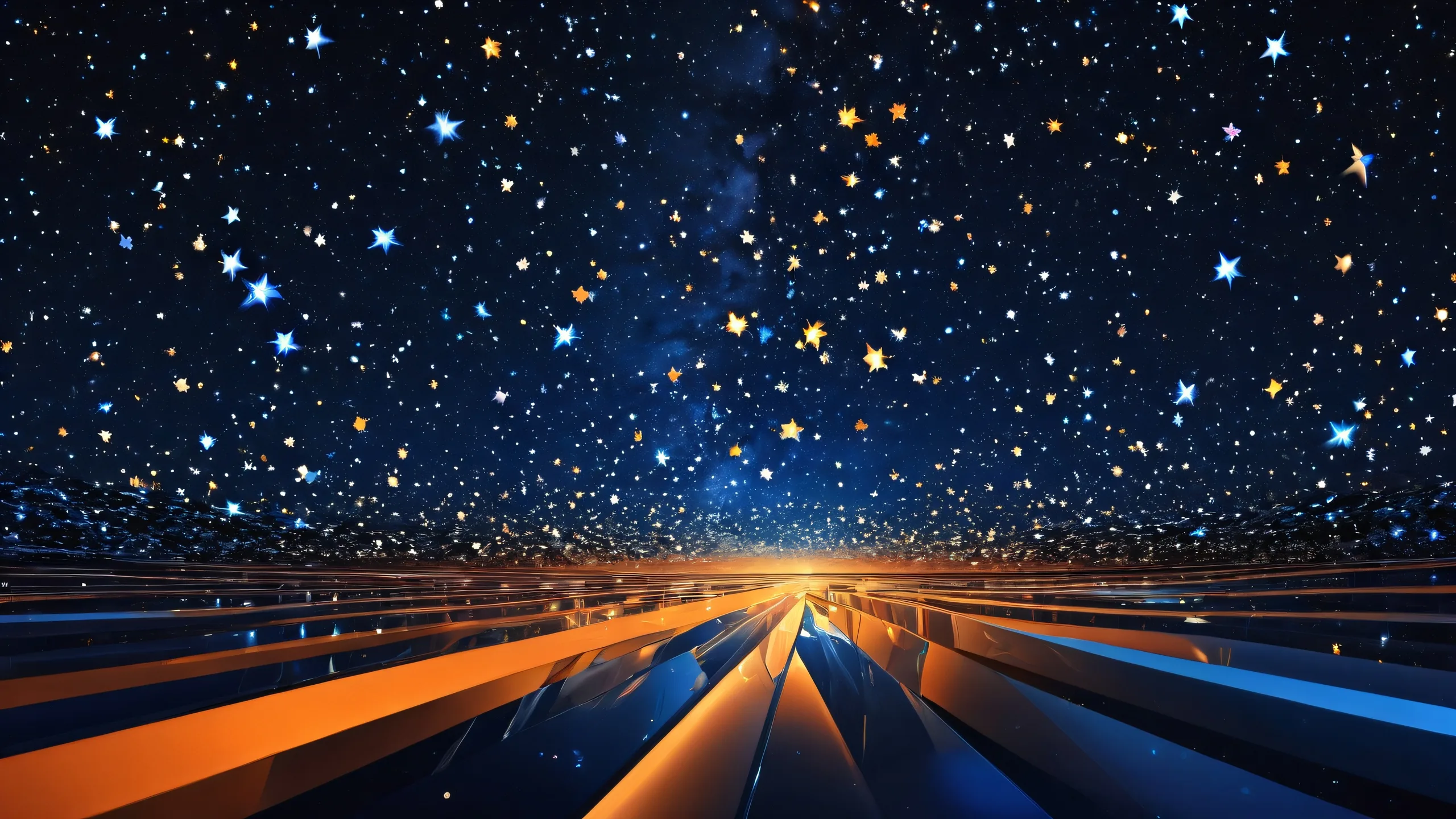 Atemberaubendes ätherisches Kosmos-HintergrundbildSternen und der reinen Leere auf dunkelblauem Hintergrund für Desktop-/PC-Benutzer A breathtaking desktop wallpaper of Stars and the pure void on a Dark Blue background for Desktop/PC users.