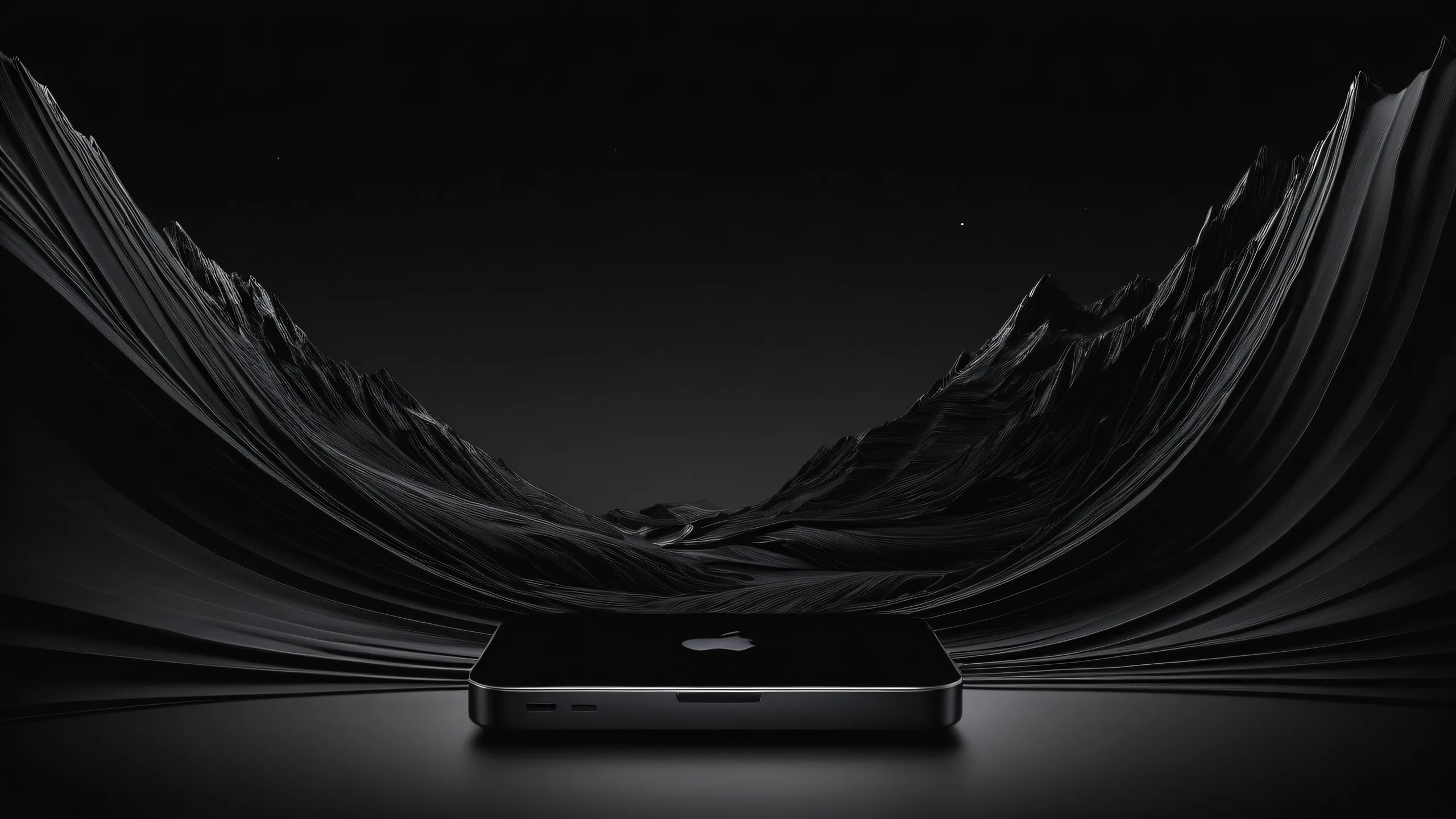 A stunning desktop background featuring a vast, clean void with extreme depth of field, perfect for Desktop/PC screens.