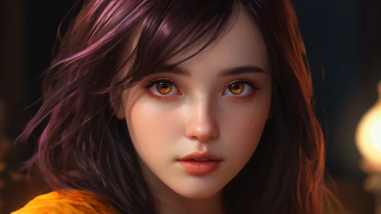 A beautifully crafted desktop scene of a girl surrounded by darkness, perfecto para tu escritorio/PC.