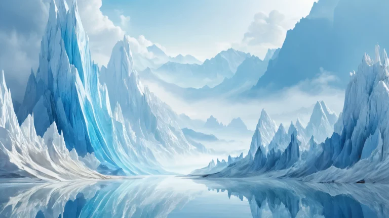 A serene desktop image featuring a vast, pure void with misty morning atmosphere on a Desktop/PC