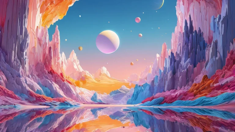 Award-winning digital art of a pristine void for desktop/PC use.