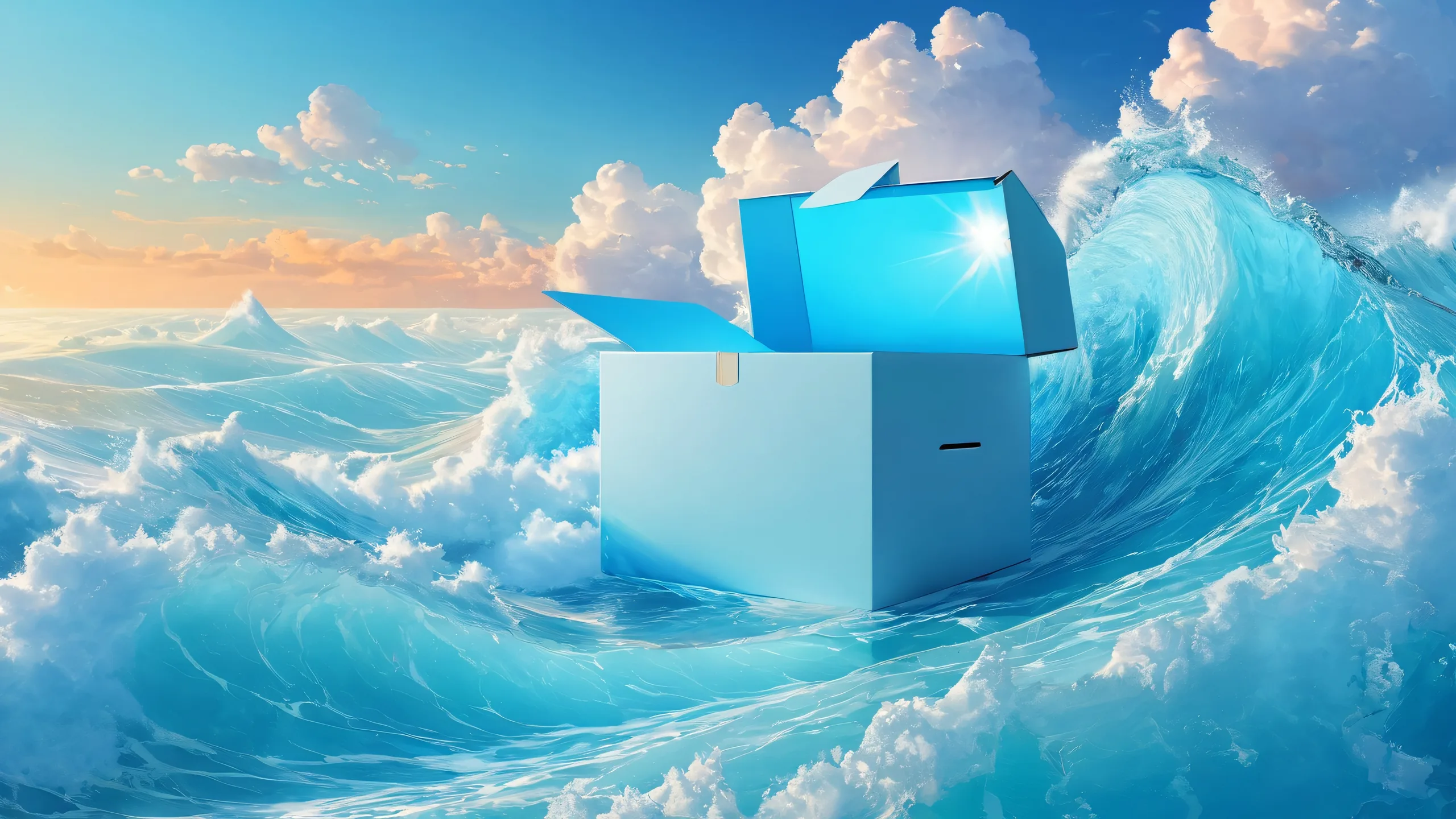 Breathtaking desktop scene featuring a perfect void and radiant colors for your PC or Desktop.