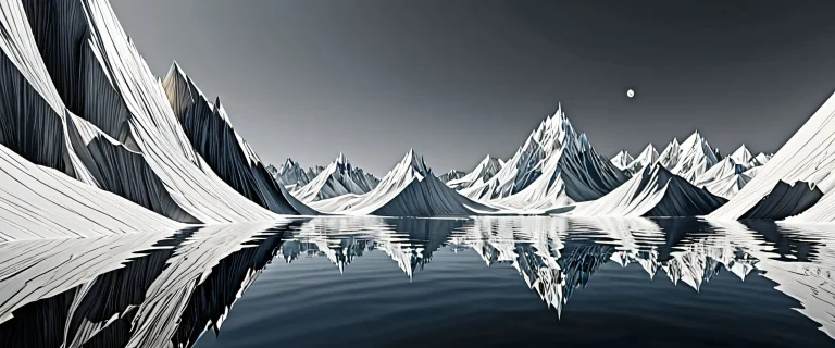 Beautiful minimalist desktop wallpaper featuring a centered void with perfect depth of field and stunning ethereal lighting for desktop or PC.