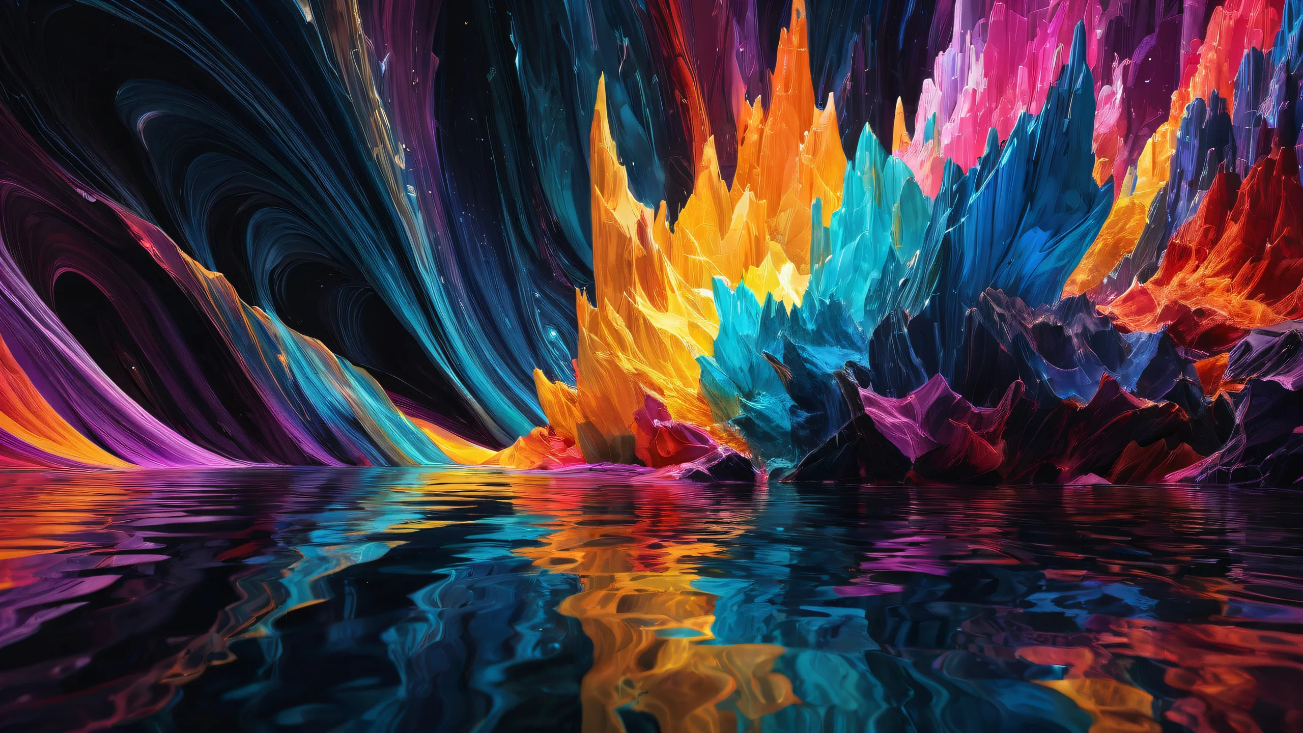 A beautifully rendered void with radiant lighting for a desktop or PC background.