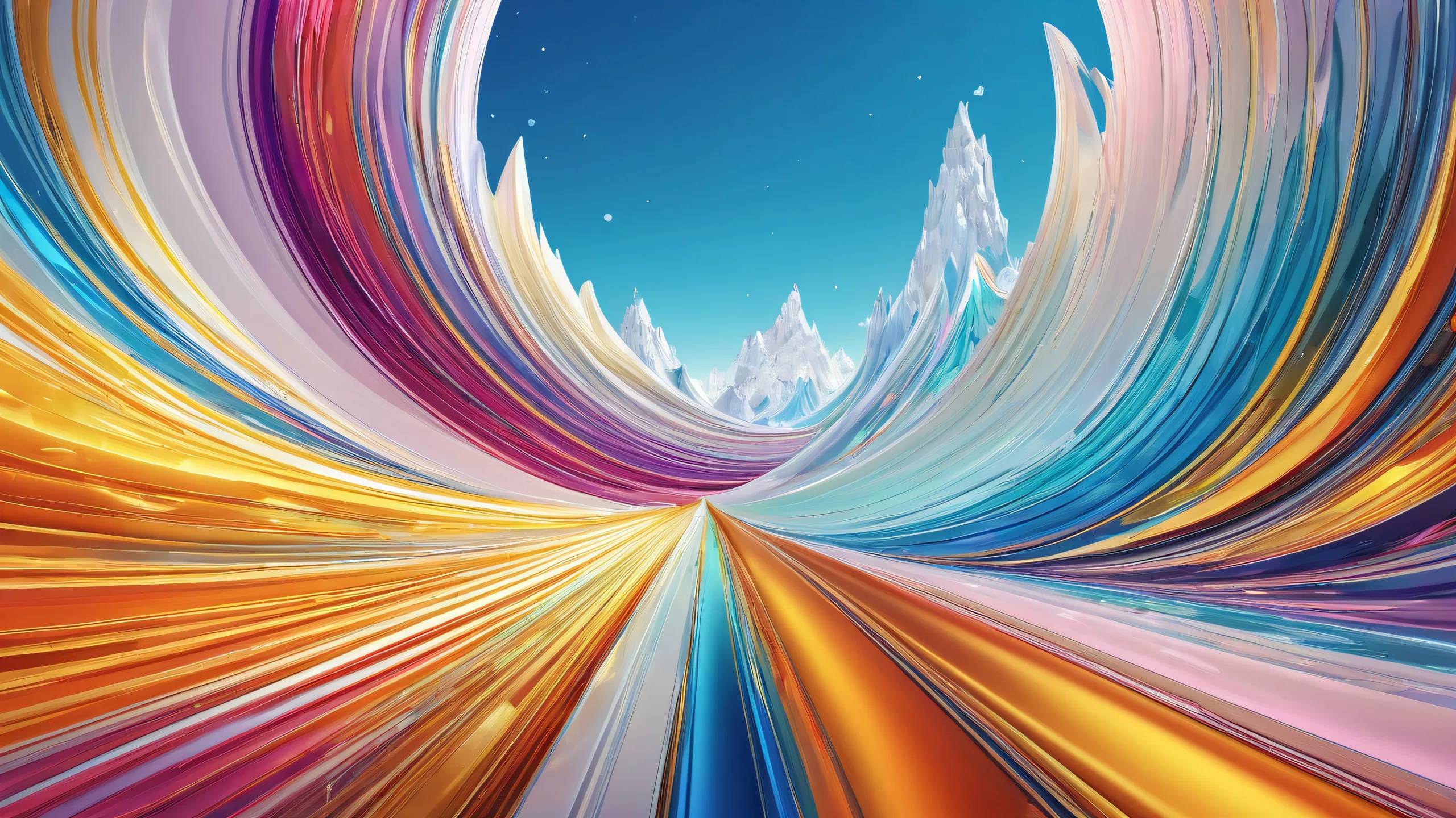 A desktop wallpaper featuring the breathtakingly clean and vast void of Flux, perfect for your PC or Desktop.