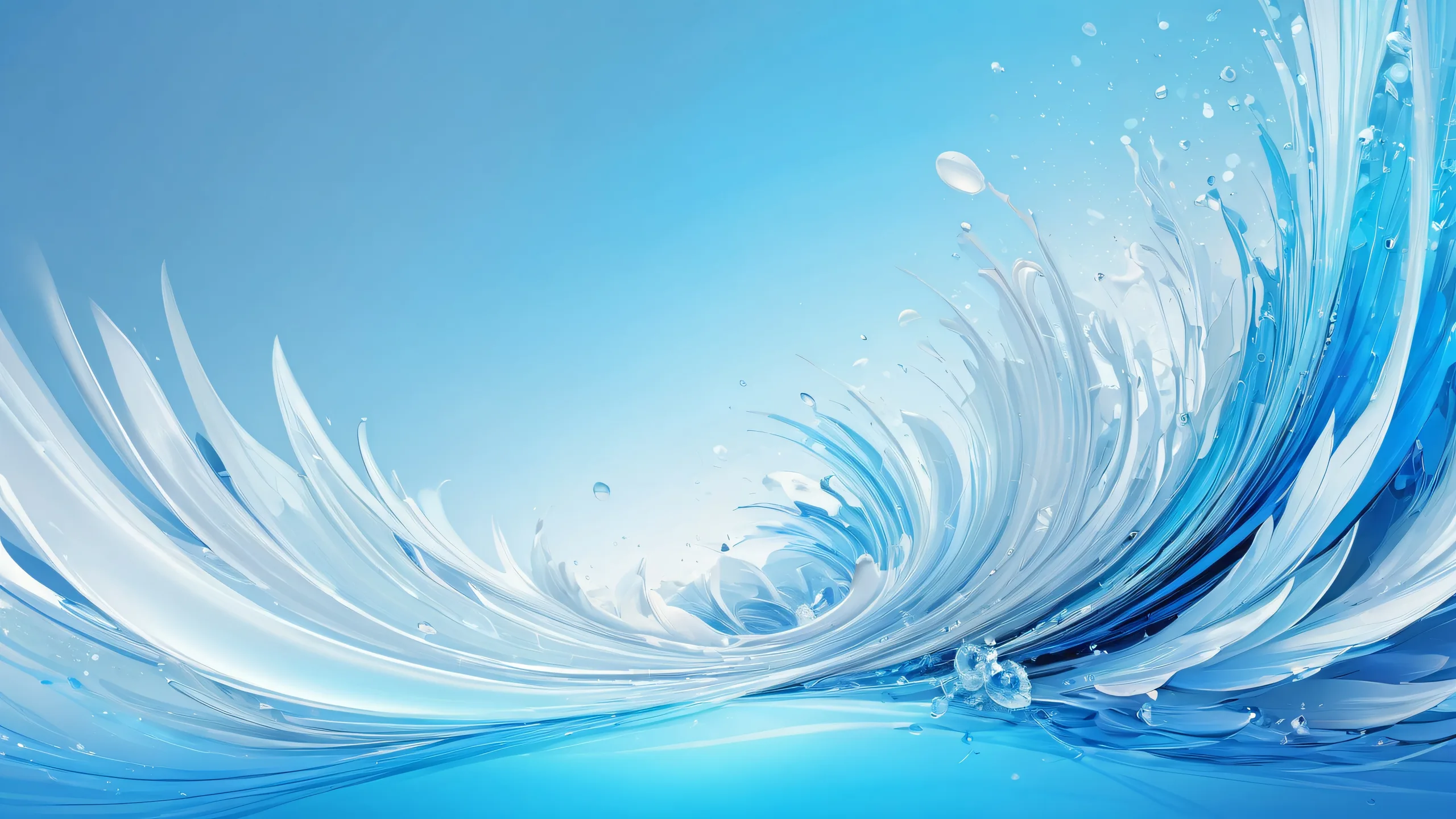 A breathtakingly clean and vast pure void on a Desktop/PC with extreme depth of field, perfect for macOS or any digital workspace.