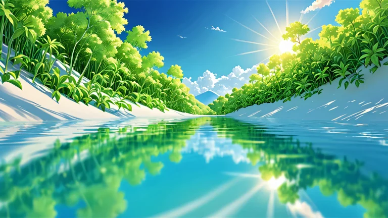 Desktop/PC wallpaper featuring a stunning void with centered elements and ethereal lighting.