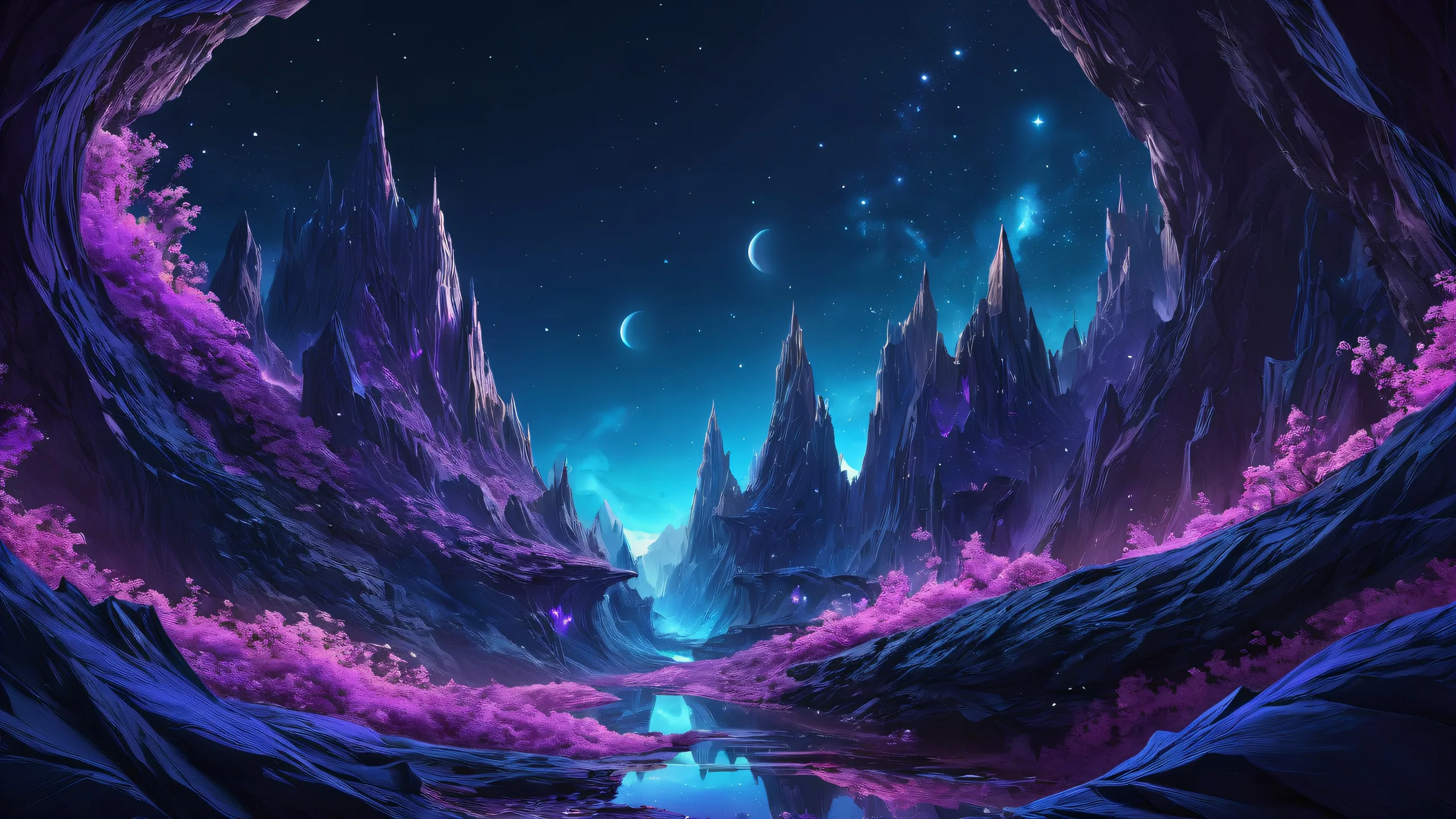 A majestic and awe-inspiring desktop wallpaper featuring a perfect void on a Mac, ideal for mystic themes.