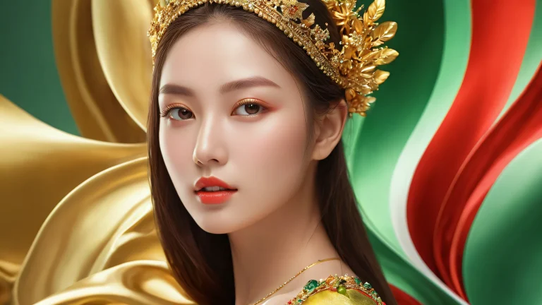 広大で純粋な空間にいる女性を描いた受賞歴のあるデジタル アート, デスクトップ/PC画面に最適.