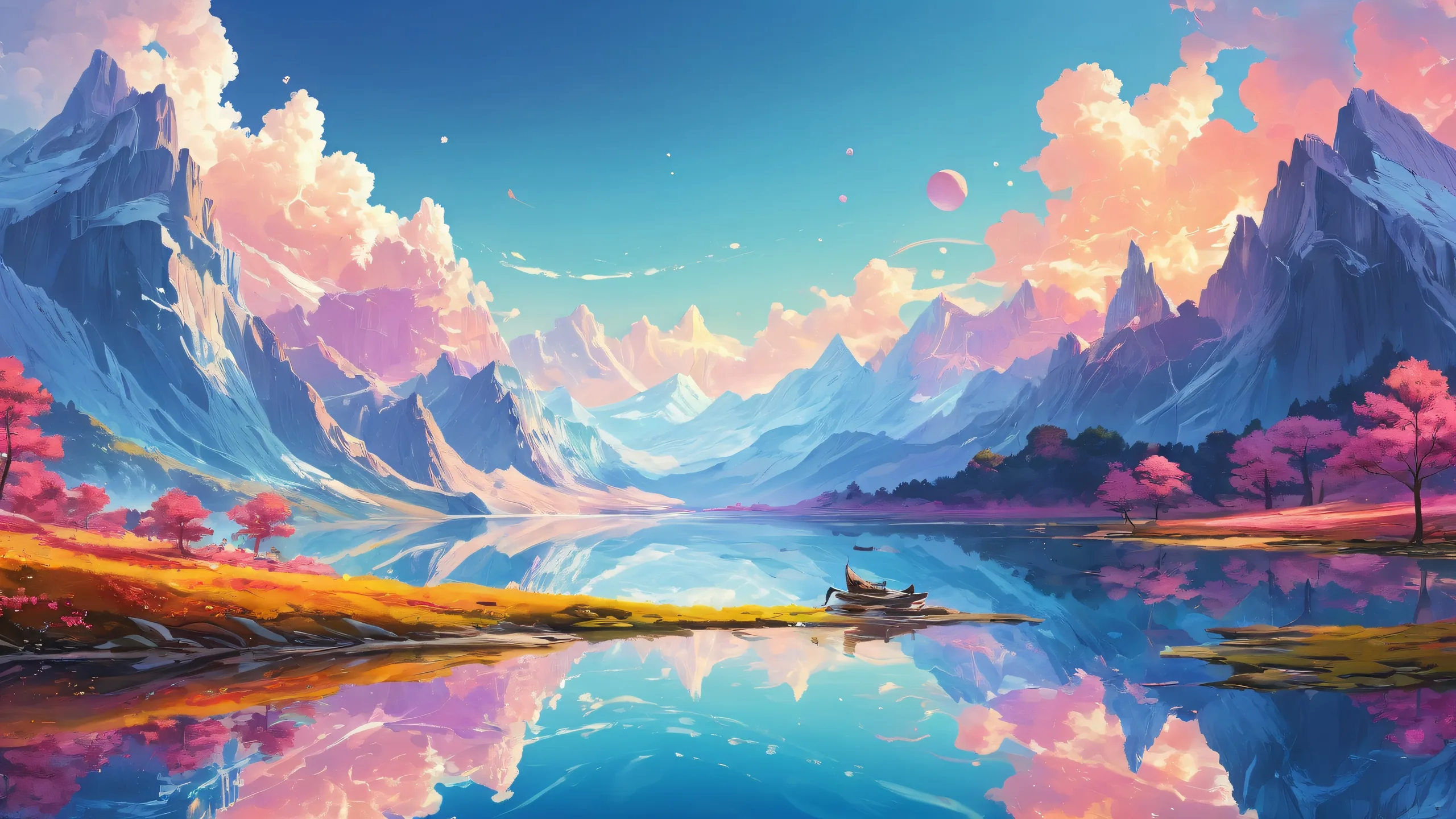 A stunning desktop image of a vast, pure void on a Desktop/PC screen.
