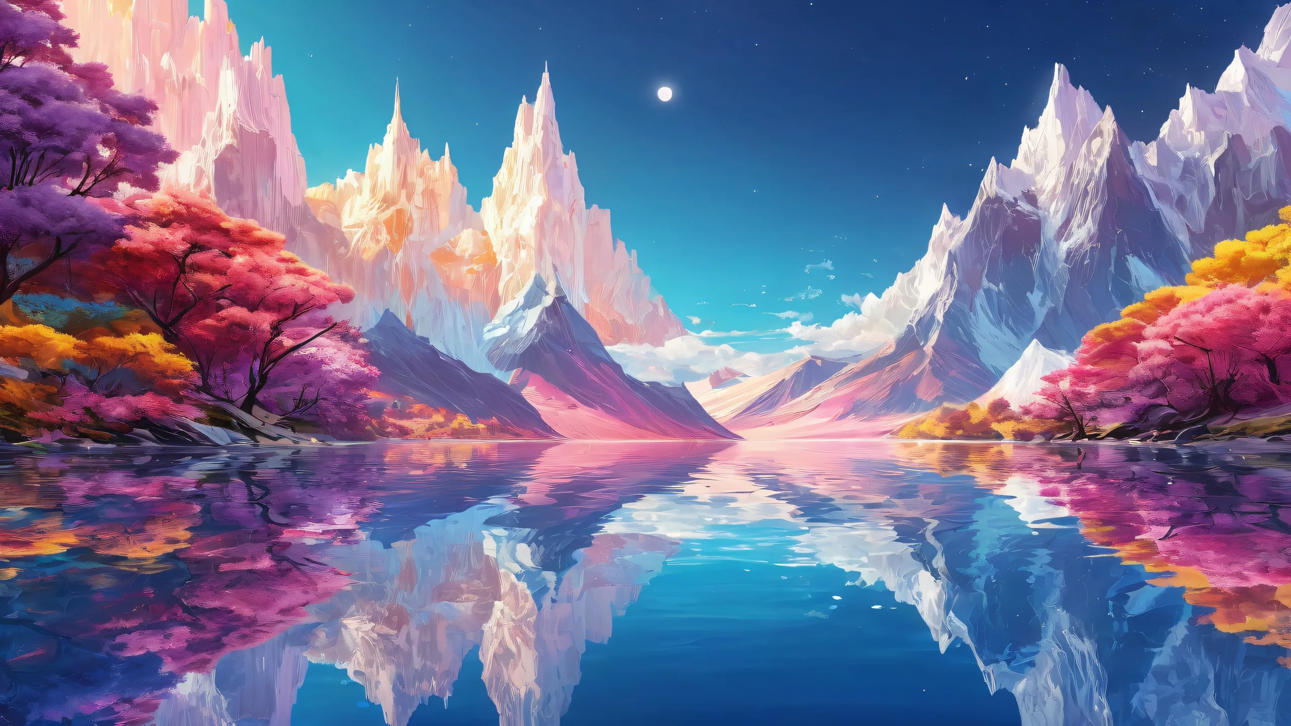 A breathtakingly beautiful desktop wallpaper of a collaborative void, perfect for any computer or PC.