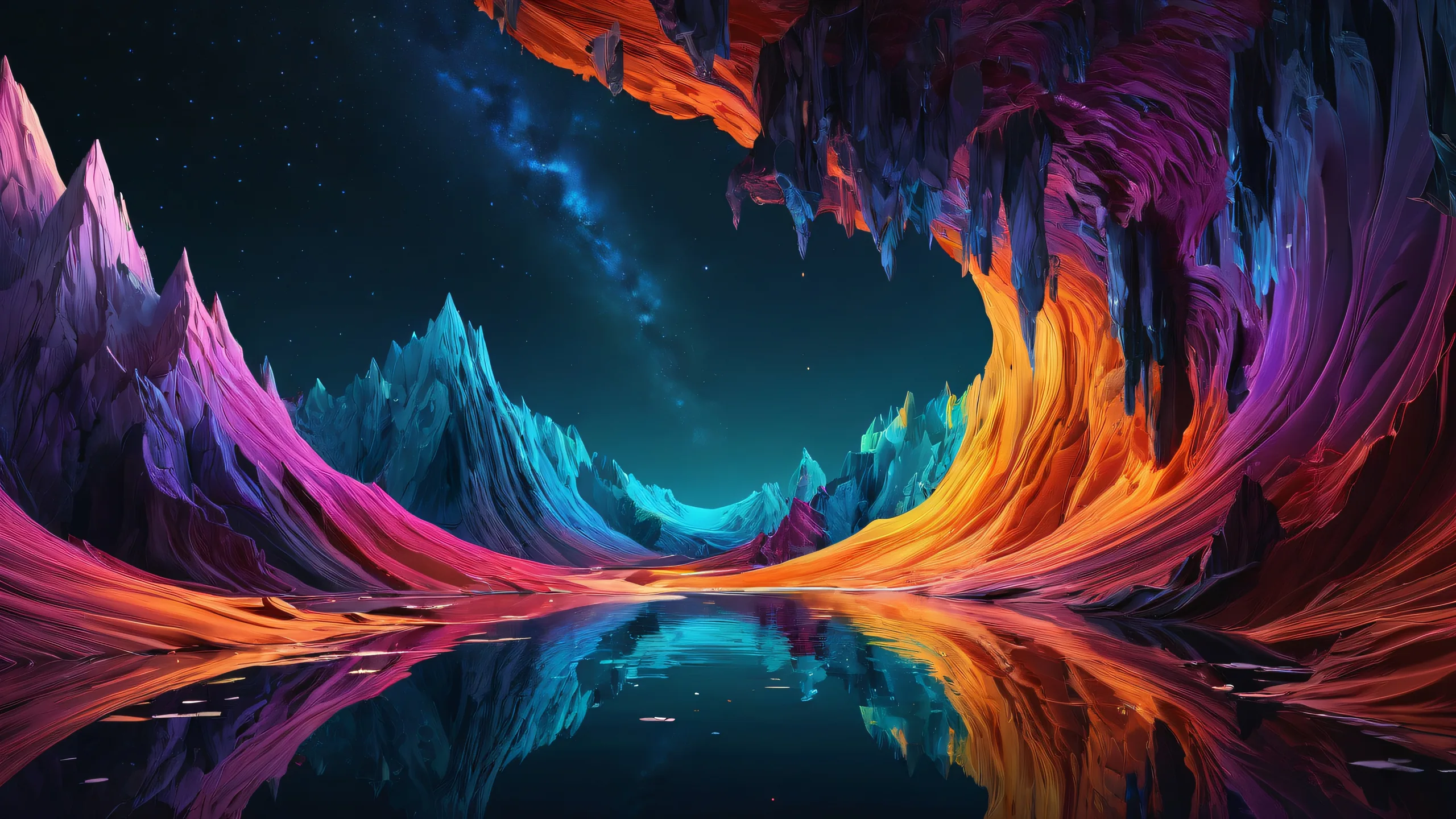 A stunning desktop wallpaper featuring an endless void on a dark background, perfect for PCs and Macs.