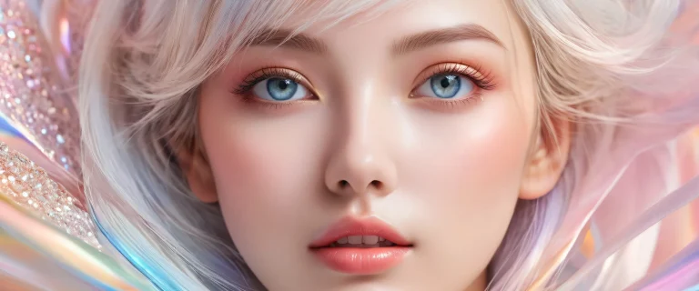 A stunning desktop wallpaper featuring a beautifully illustrated void with radiant colors and reflections, perfect for your PC or Desktop.