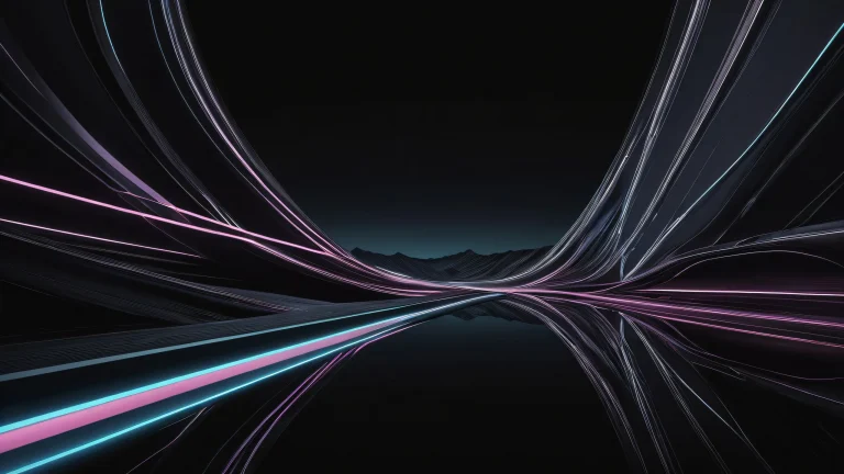 A stunning monochrome desktop wallpaper of a vast pure void with deep perfect blacks and striking contrast, suitable for Desktop/PC use.