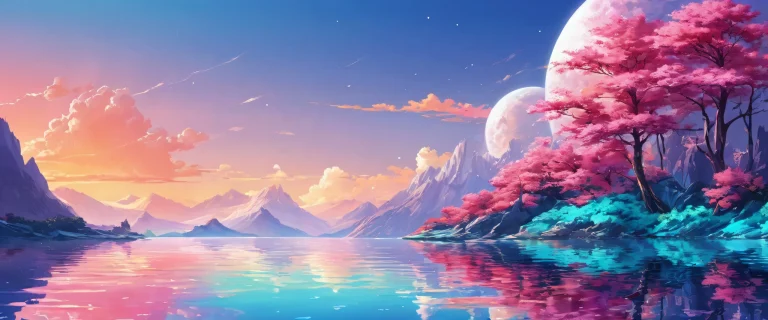 A stunning desktop background featuring an awa with extreme depth of field and radiant lighting for a Desktop/PC.