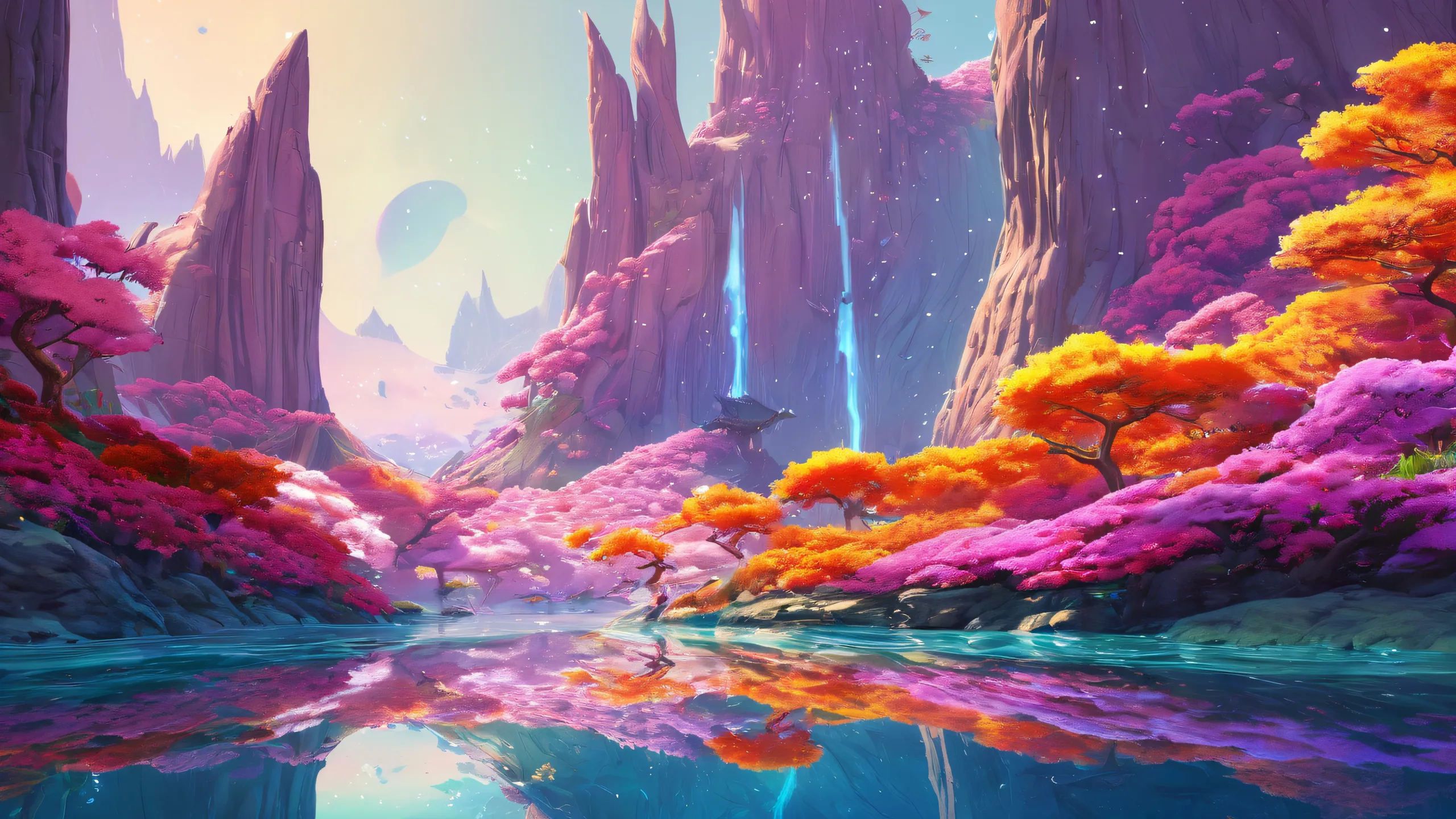 Stunning Ethereal Depths Unveiled Wallpaper Vast pure void desktop background featuring radiant lighting and pristine clarity for PC users.