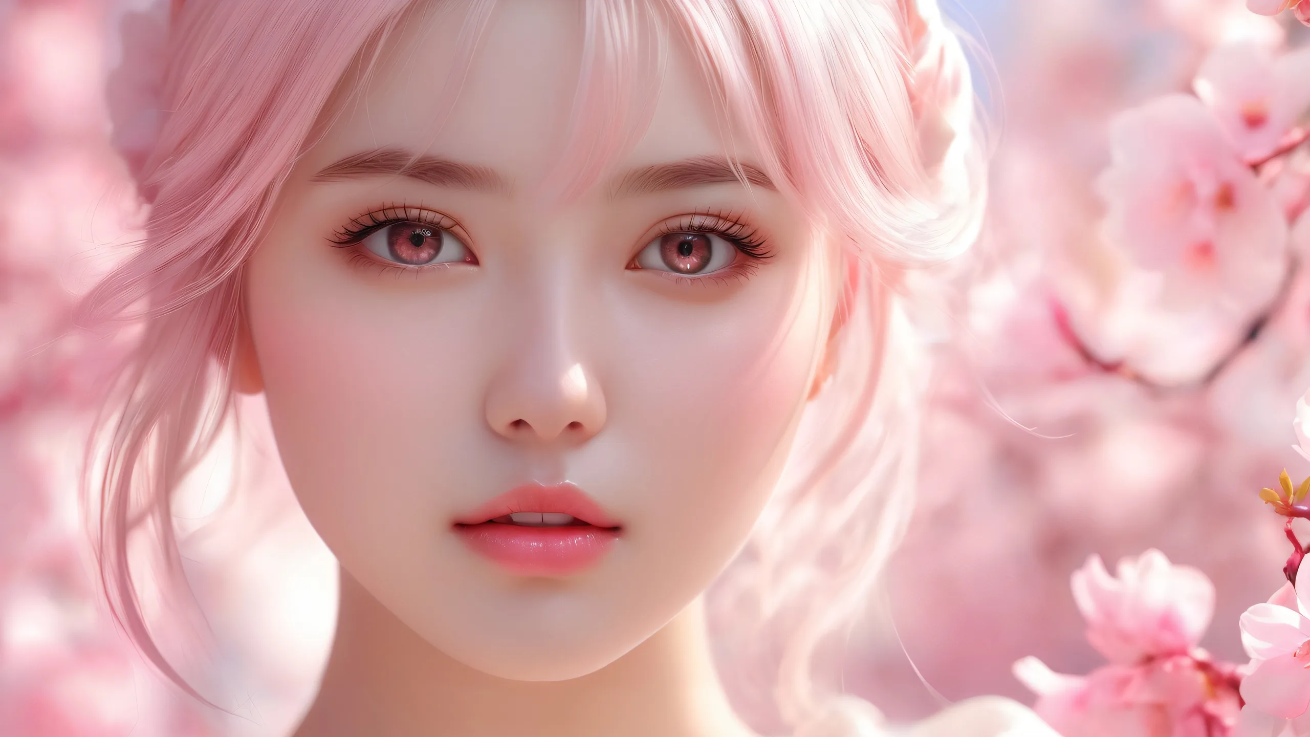 Stunning Ethereal Dreamscape Wallpaper Girl in a vast pure void against ethereal lighting, perfect for your desktop/pc.