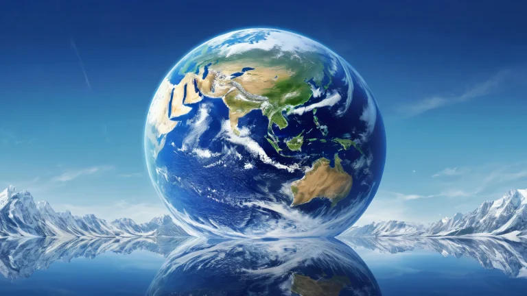 A breathtaking desktop wallpaper of the Earth against a pure void, perfect for desktop/PC use.