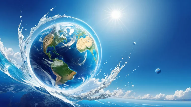 A stunning desktop image of the Earth from space, perfect for your PC or Desktop.