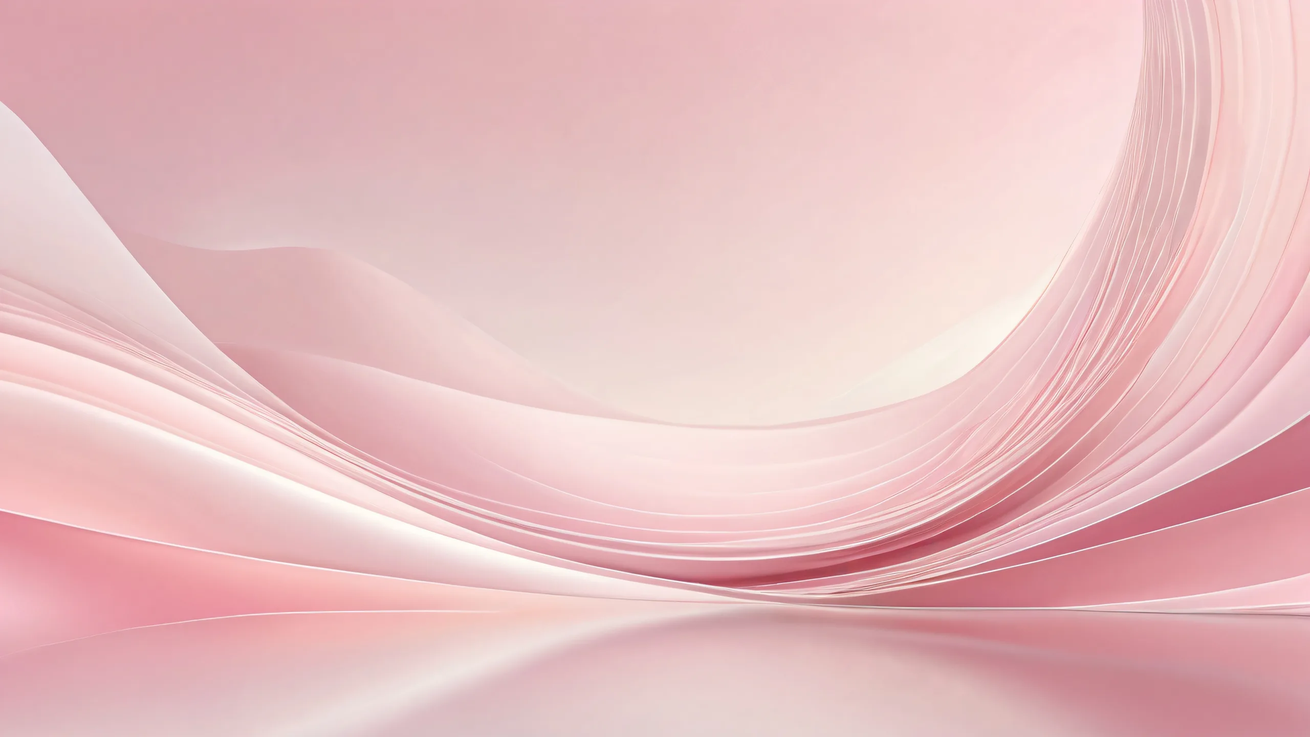 Girl looking at viewer in a pristine void with soft pastels and ethereal lighting, perfect for desktop/pc use.